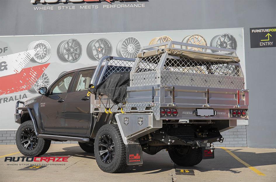 TOYOTA HILUX N80 4WD HE901 SATIN BLACK DARK TINT